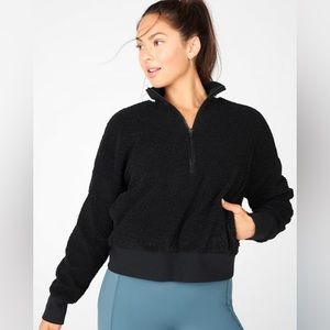 Fabletics Dream Polar Fleece Pullover Black (S)